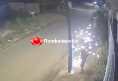 VÍDEO: Ladrão 'Profeta' furta fiação de residência mesmo diante de fogaréu