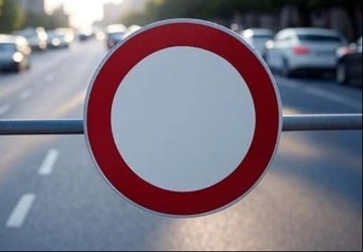 QUE SINAL É ESSE?: Nova placa de trânsito com um círculo vermelho e branco
