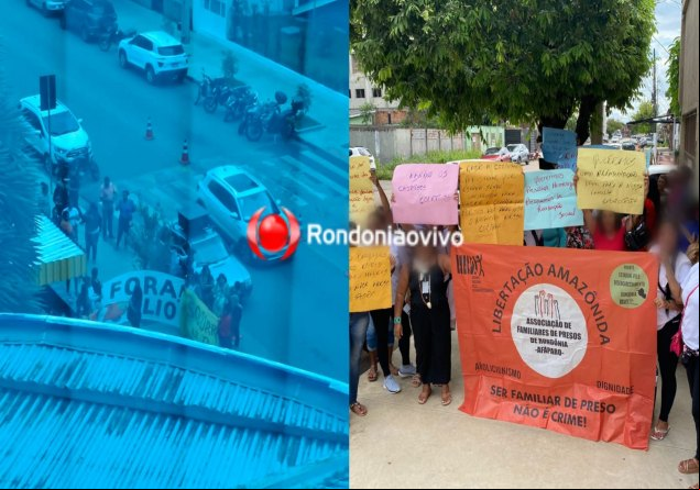 VOLTA DAS REGALIAS: Mulheres de presos vão na frente do A e MP e pedem visitas íntimas 