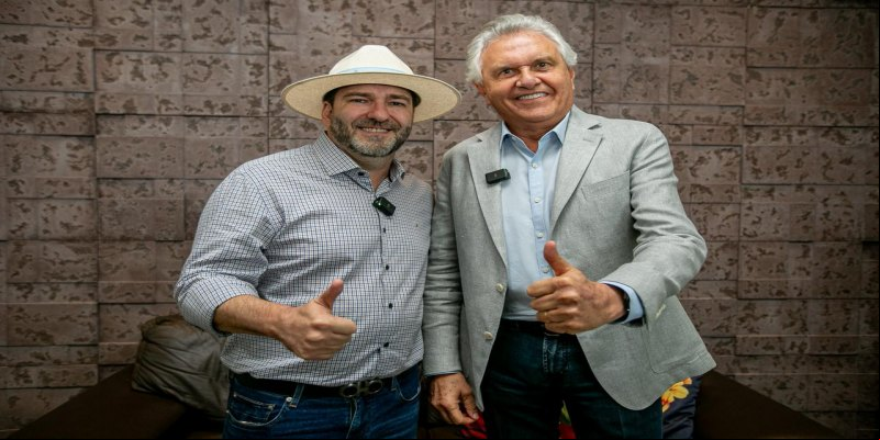 ALEX REDANO: Governador de Goiás é recepcionado pelo deputado na RO Rural Show